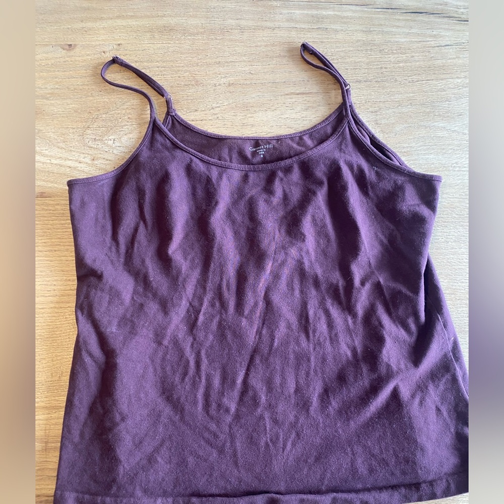Garnet Hill Purple Sleeveless Camisole Top Women’s Small Preloved‎